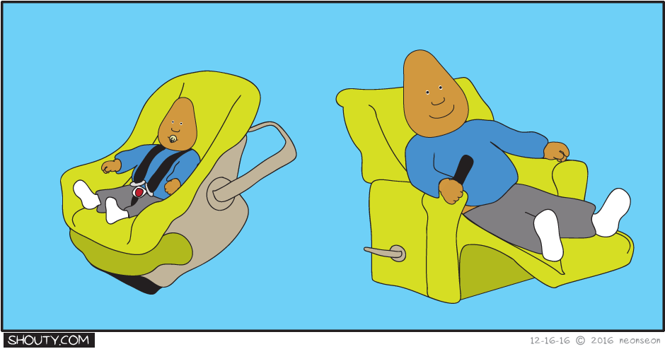 Car Seat vs. Recliner