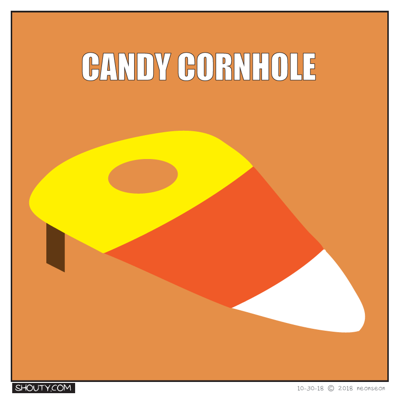 Candy Cornhole Comic by Shouty