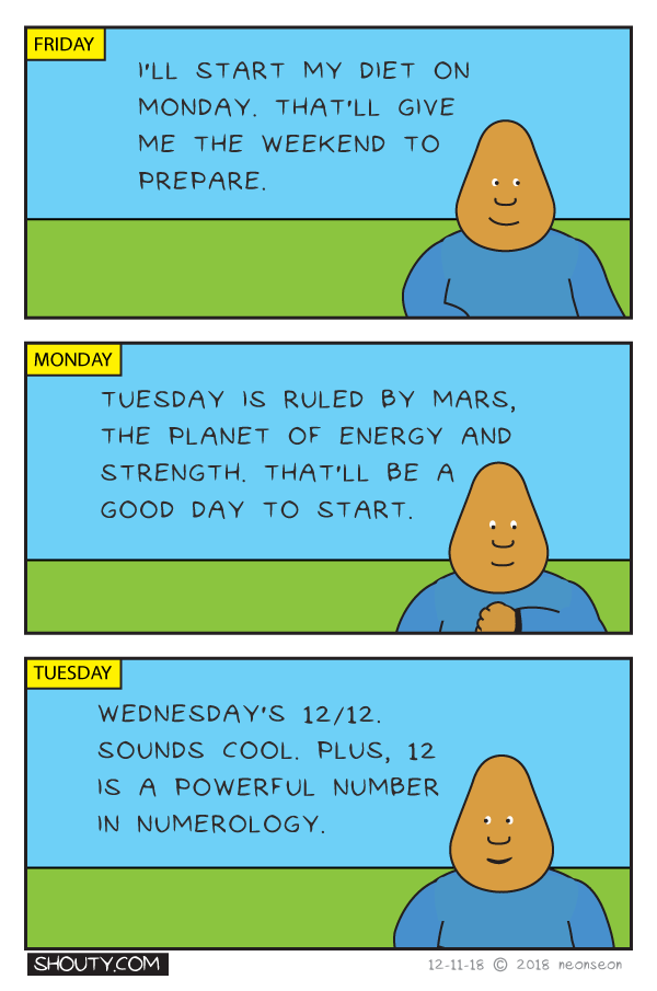 Diet Start Date Comic by Shouty